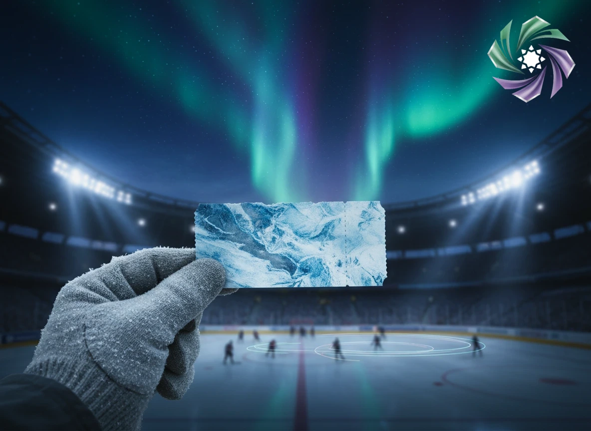 Digital confirmation screen verifying an active hockey wager slip