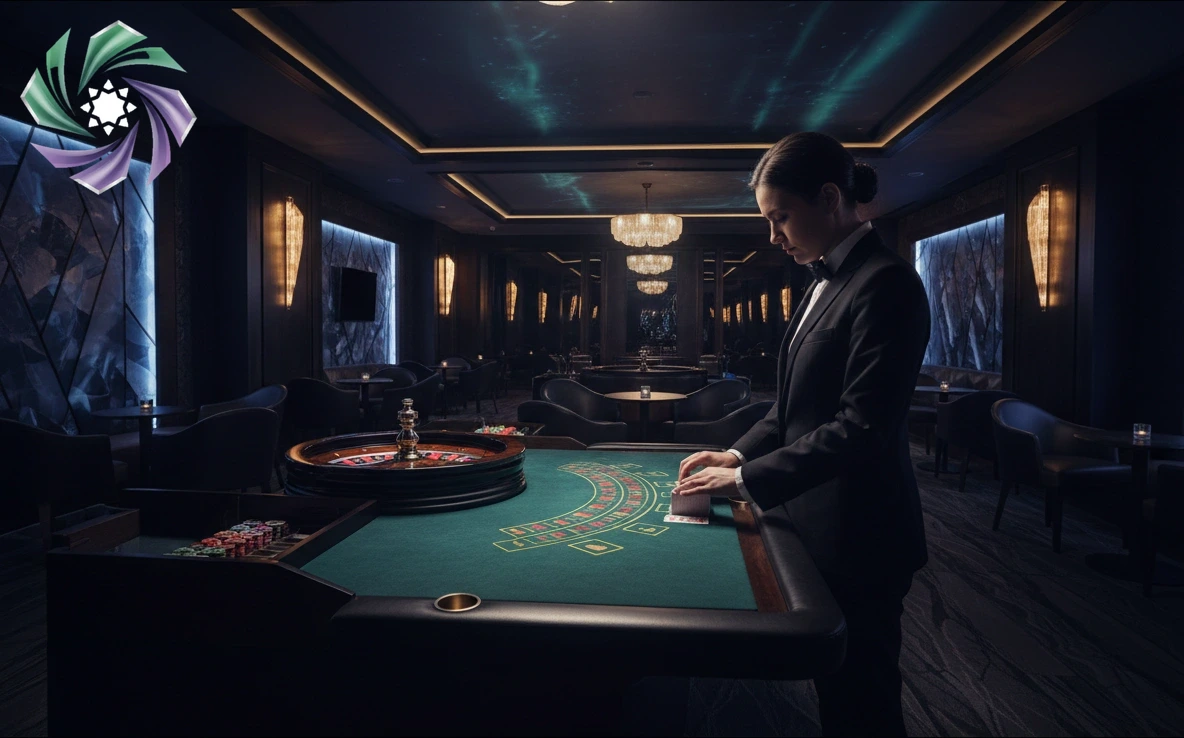 Live dealer studio interface displaying blackjack and roulette table options at Sororite.